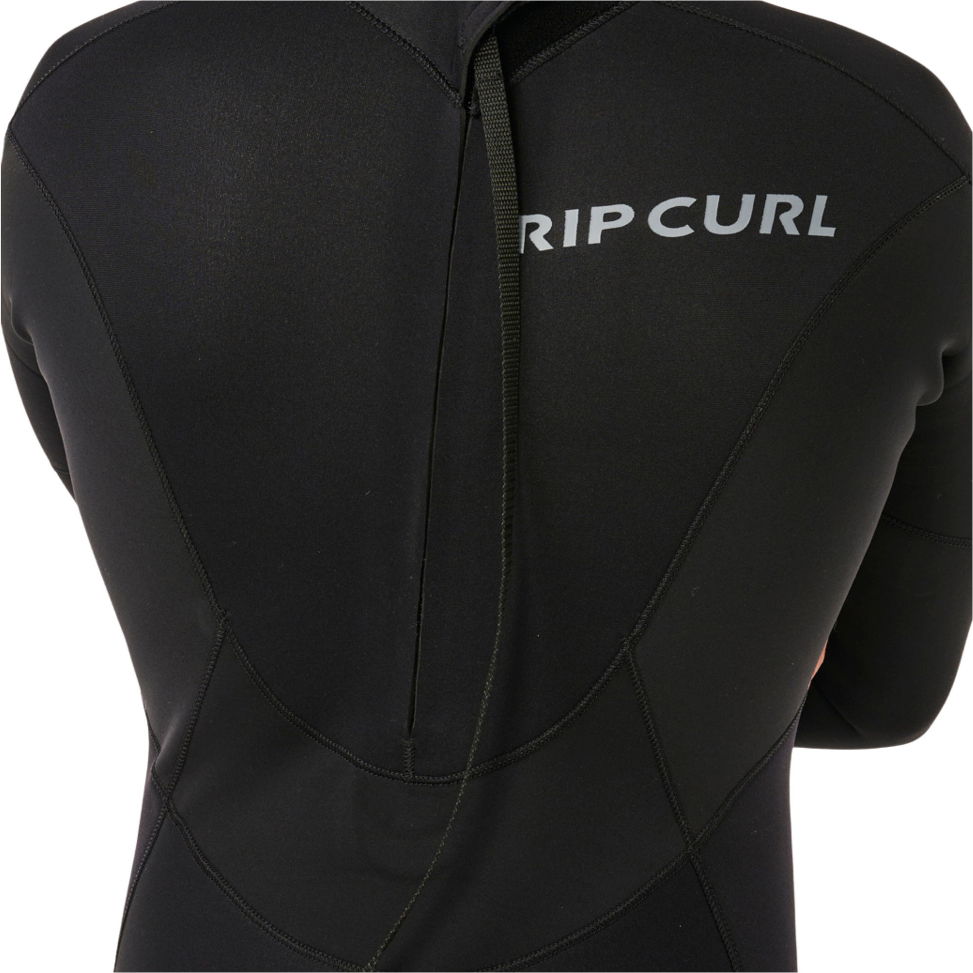 2026 Rip Curl M&auml;nner Trad 3/2mm Flatlock R&uuml;ckenrei&szlig;verschluss Neoprenanzug 18EMFS - Black